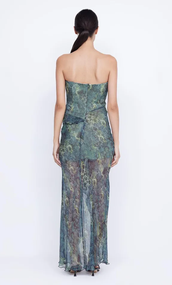 Bec Bridge Wedding Guest Women OPAL STRAPLESS MAXI DRESS 8211 NOUVEAU BLEUE
