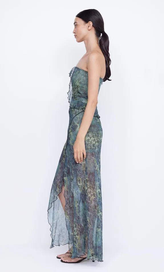 Bec Bridge Wedding Guest Women OPAL STRAPLESS MAXI DRESS 8211 NOUVEAU BLEUE