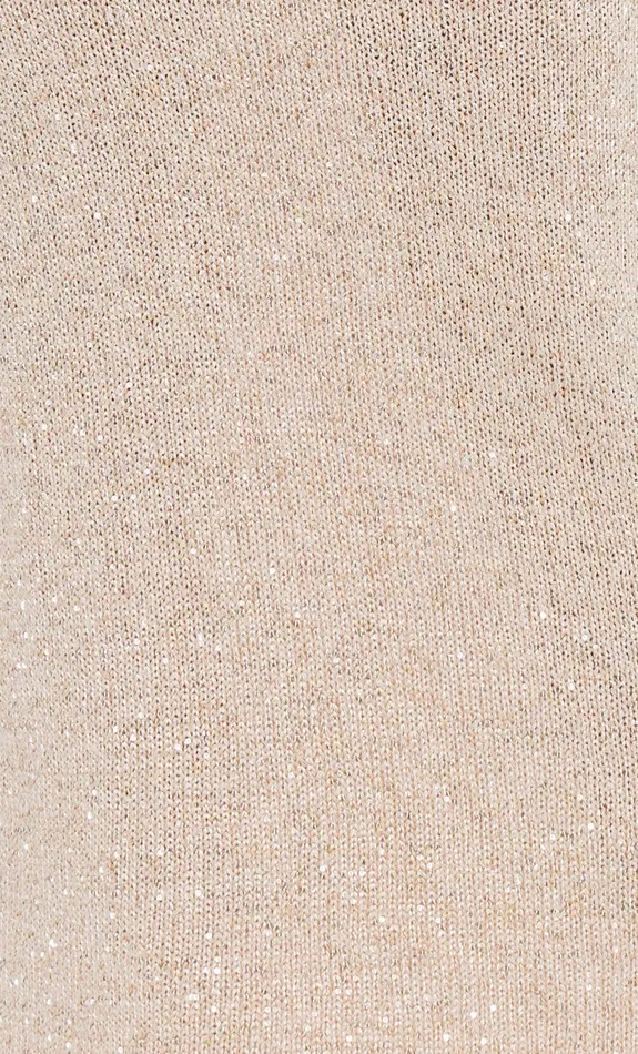 Bec Bridge Wedding Guest Women SADIE SEQUIN KNIT SLIP DRESS 8211 GOLD