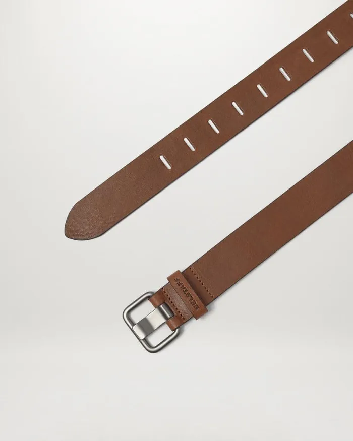 Belts MenWomen Belstaff Slot Buckle Belt Dark Deep Copper
