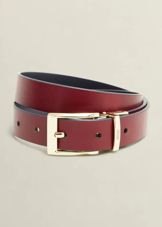 Belts Women HOBBS Pauline Reversible Hip Belt Navy Red