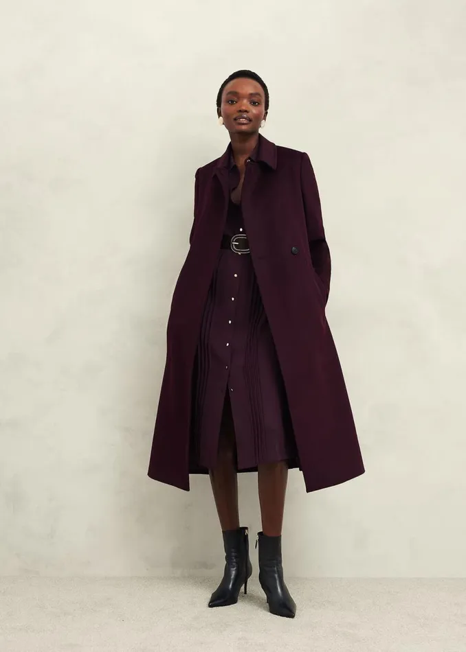 Belts Women HOBBS Rory Leather Waist Belt Malbec Purple