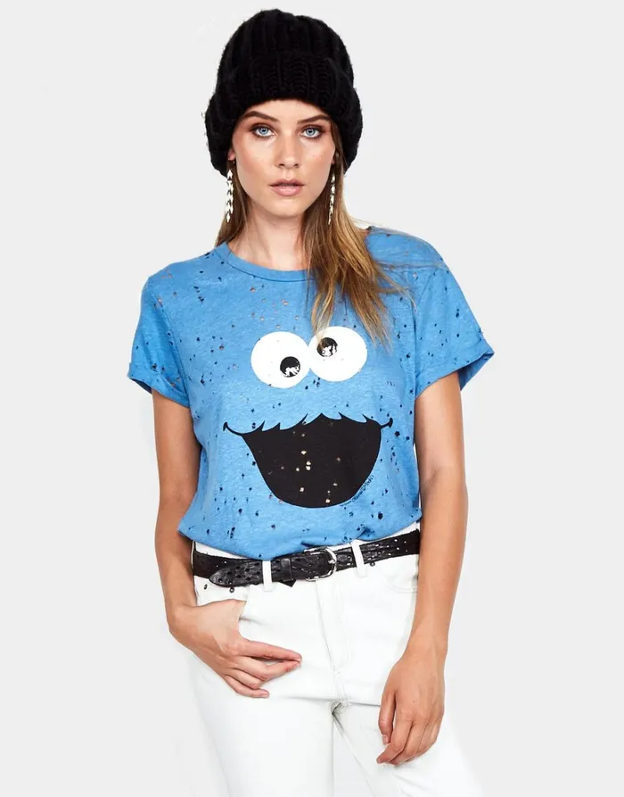 Bess Cookie Monster Riptide Women039s Lauren Moshi Short Sleeve