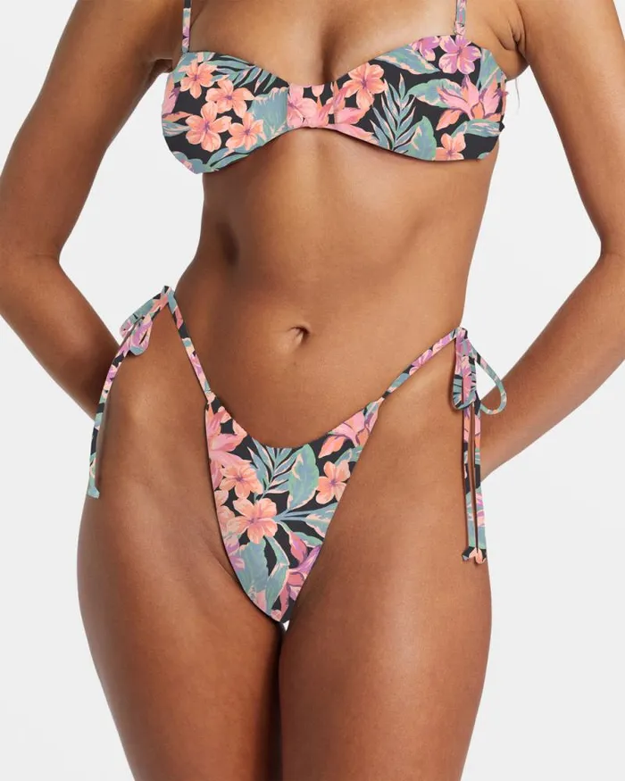 Billabong Bikinis Nights In Paradise SideTie Skimpy Bikini Bottoms Multi 8211 Women