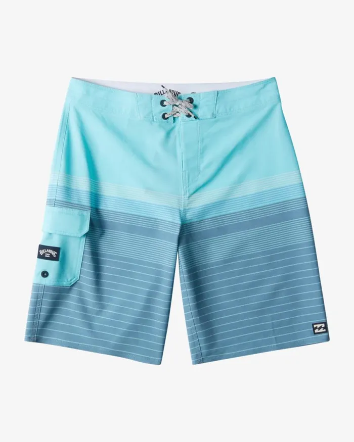 Billabong Boys039 Boardshorts Boys All Day Heather Stripe Pro 18034 Boardshorts Bay Blue 8211 Men