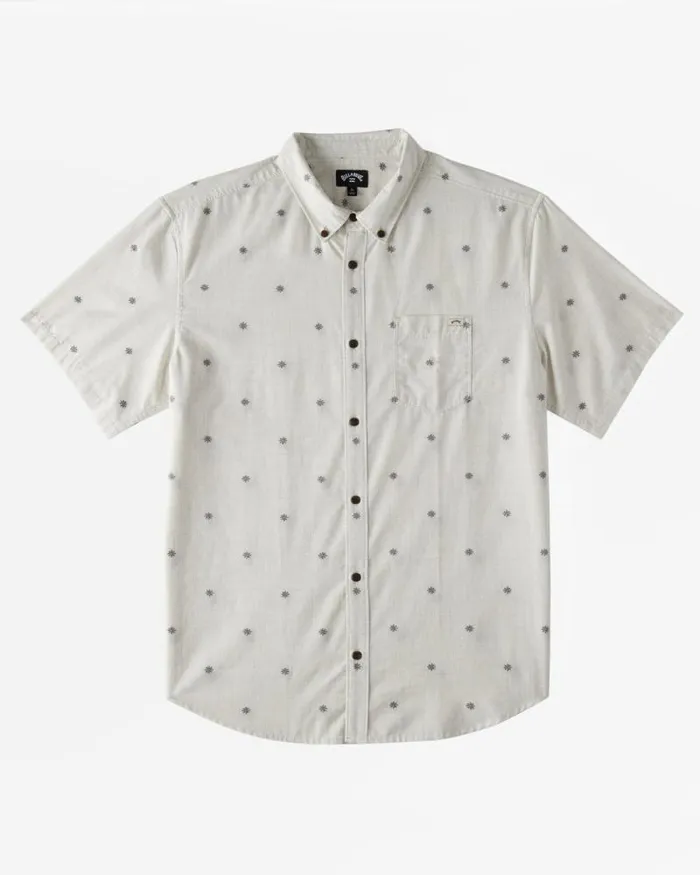 Billabong Boys 27 Yrs Boys 27 All Day Jacquard Short Sleeve Shirt Chino 8211 Men