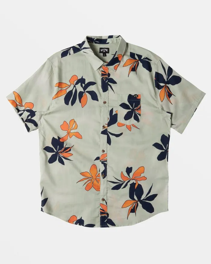 Billabong Boys 27 Yrs Boys 27 Sundays Short Sleeve Shirt Seafoam 8211 Men