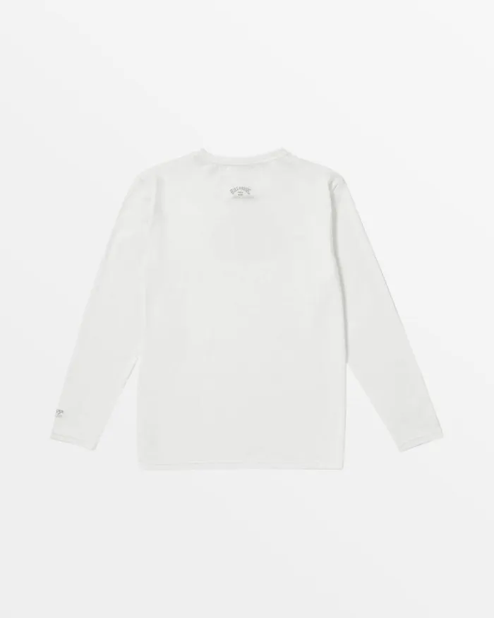 Billabong Boys Rashguards Boys All Day Wave Long Sleeve Shirt White 8211 Men