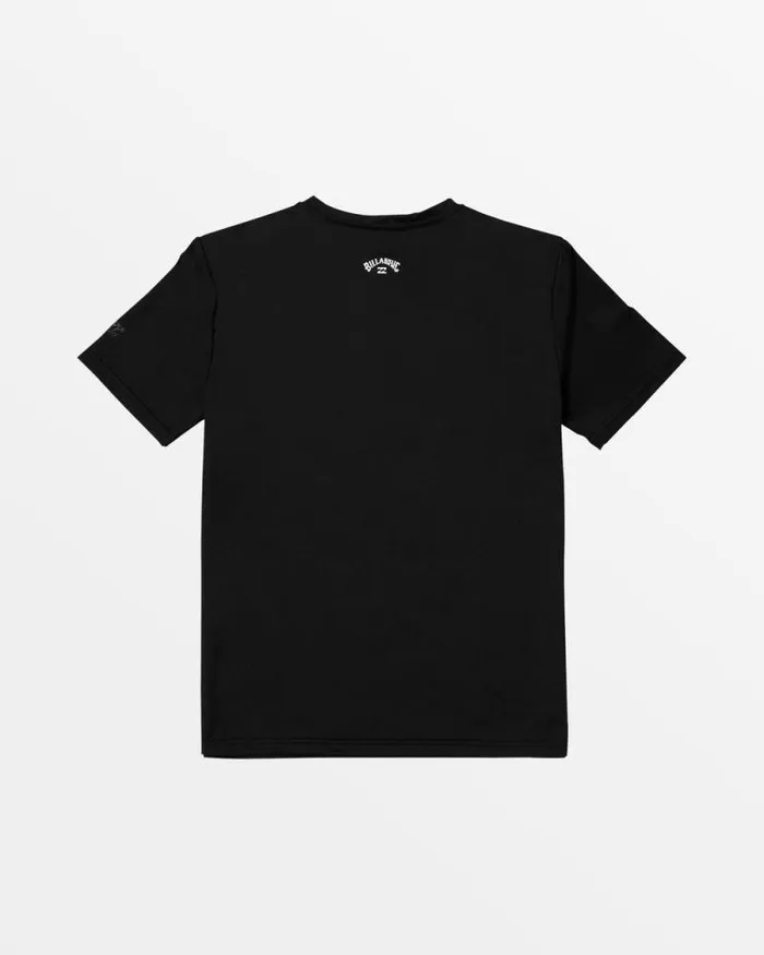 Billabong Boys Rashguards Boys All Day Wave Short Sleeve Shirt Black 8211 Men
