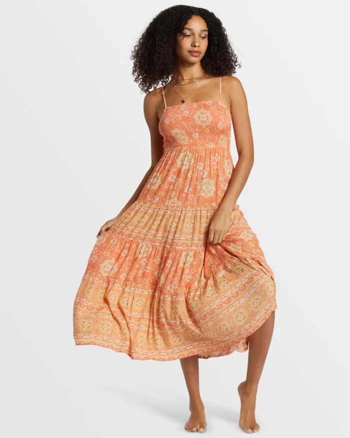 Billabong Dresses Dream Space Midi Dress Sweet Papaya 8211 Women Billabong Dresses Dream Space Midi Dress Sweet Papaya 8211 Women