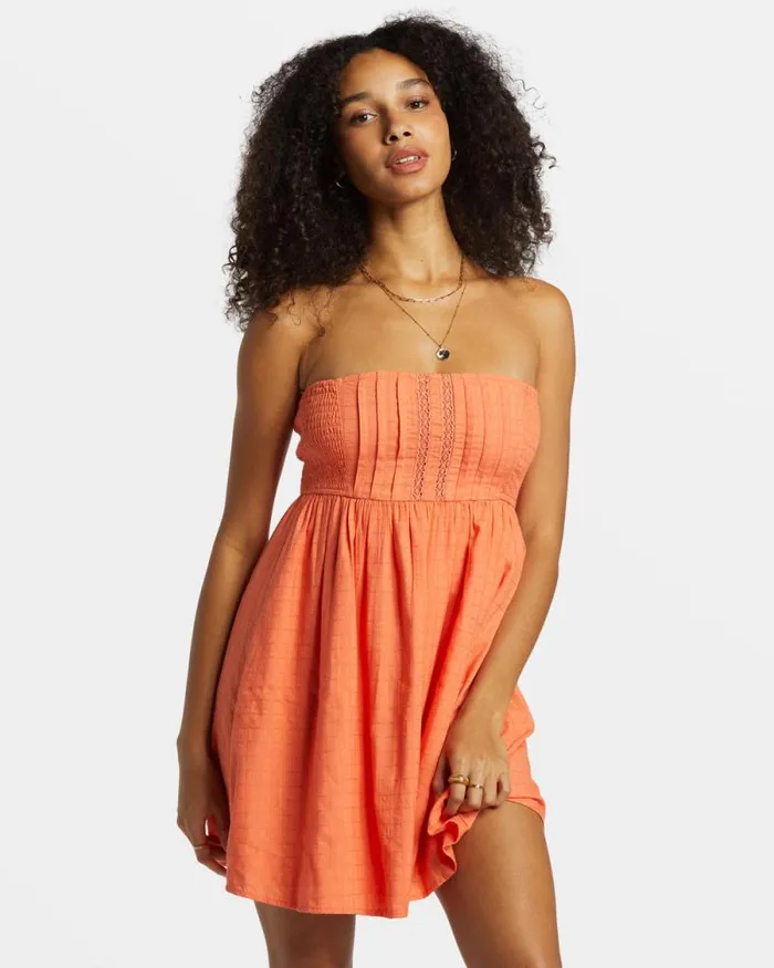 Billabong Dresses Summers End Mini Dress Sweet Papaya 8211 Women Billabong Dresses Summers End Mini Dress Sweet Papaya 8211 Women