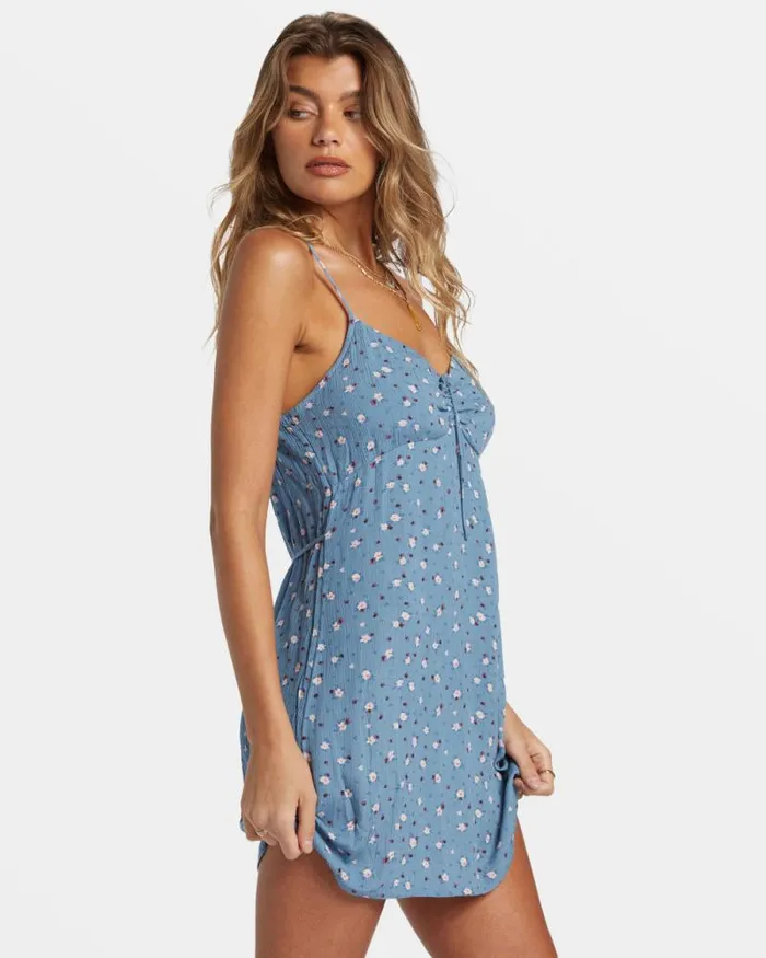 Billabong Dresses Sun Chaser Mini Slip Dress Blue Shadow 8211 Women Billabong Dresses Sun Chaser Mini Slip Dress Blue Shadow 8211 Women