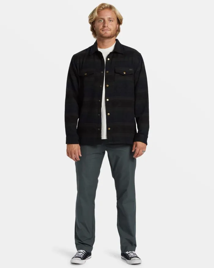 Billabong Flannels Lodge Long Sleeve Flannel Shirt Military 8211 Men Billabong Flannels Lodge Long Sleeve Flannel Shirt Military 8211 Men