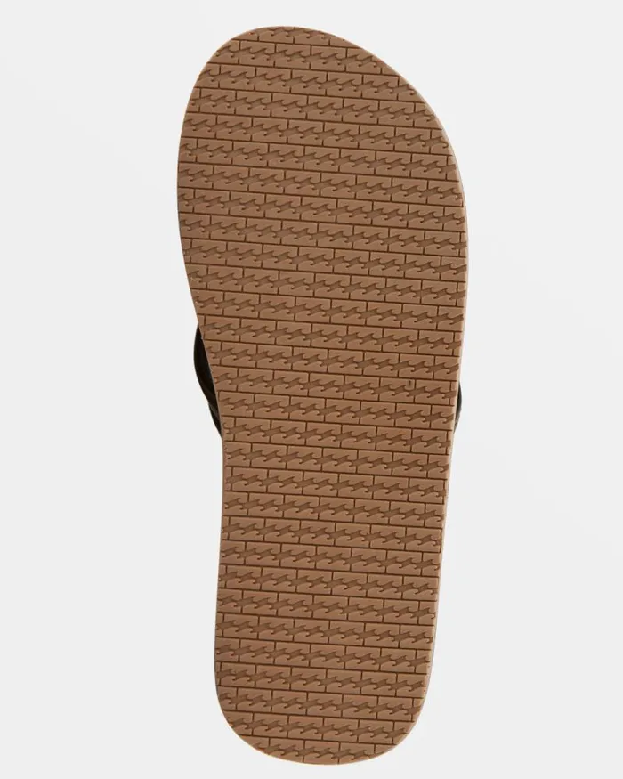 Billabong Flip Flops All Day Impact Print SlipOn Sandals Chestnut 8211 Men