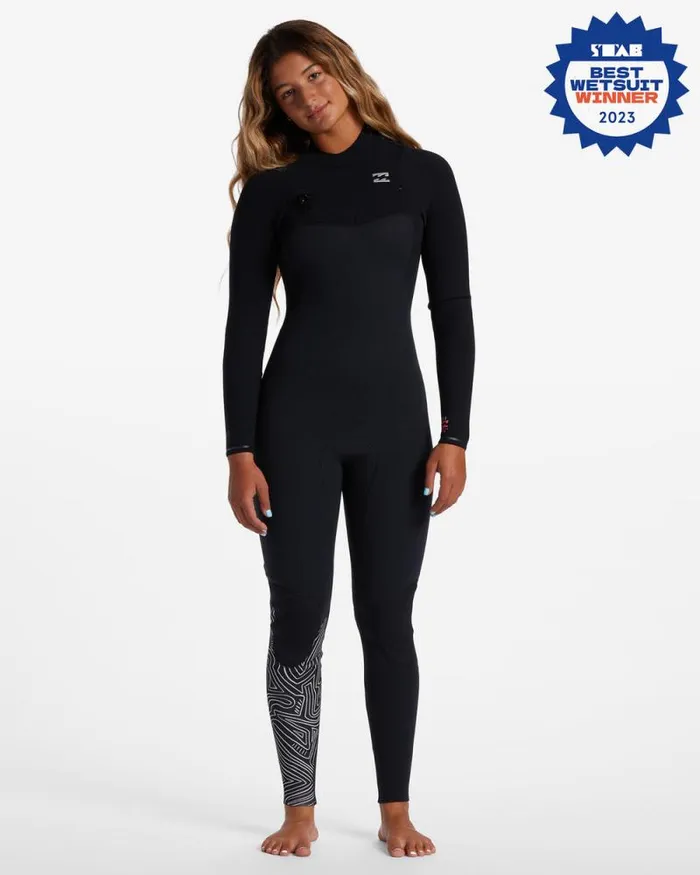 Billabong Fullsuits 32 Furnace Comp Chest Zip Wetsuit Midnight Trails 8211 Women