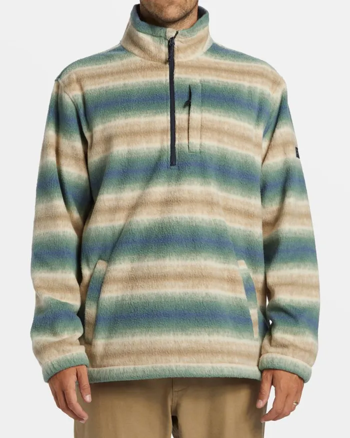 Billabong Hoodies and Fleece Boundary Polar Fleece Half Zip Pullover Dune 8211 Men