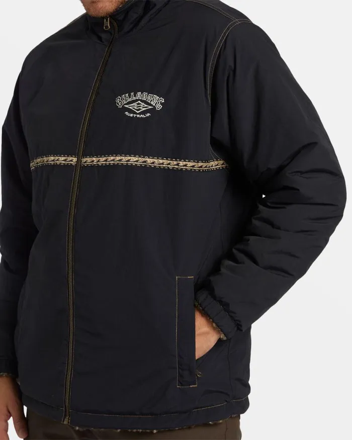 Billabong Jackets Gnaraloo Reversible Jacket Stealth 8211 Men