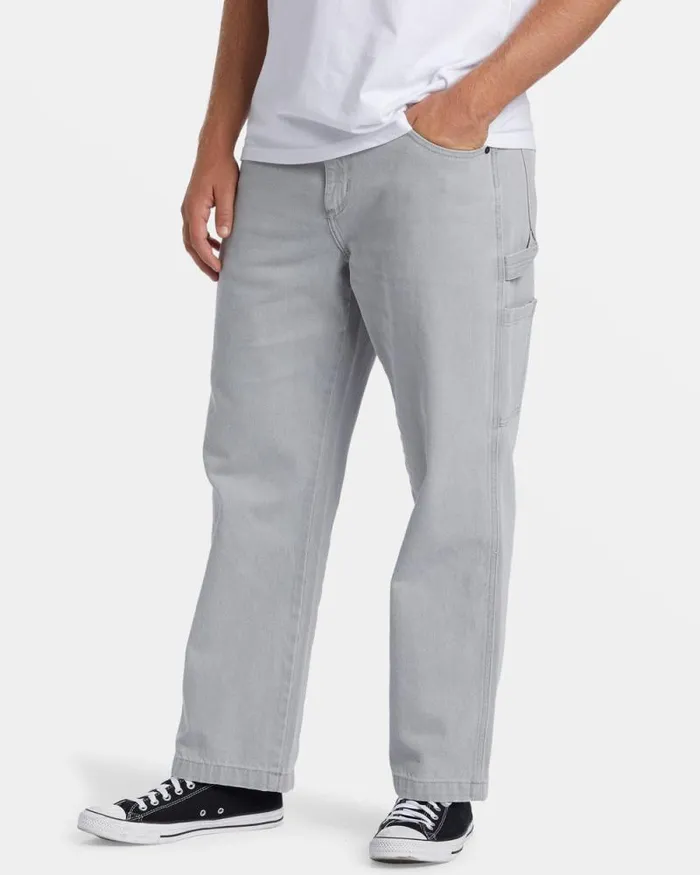 Billabong Jeans and Pants Bad Dog Workwear Jeans Grey 8211 Men