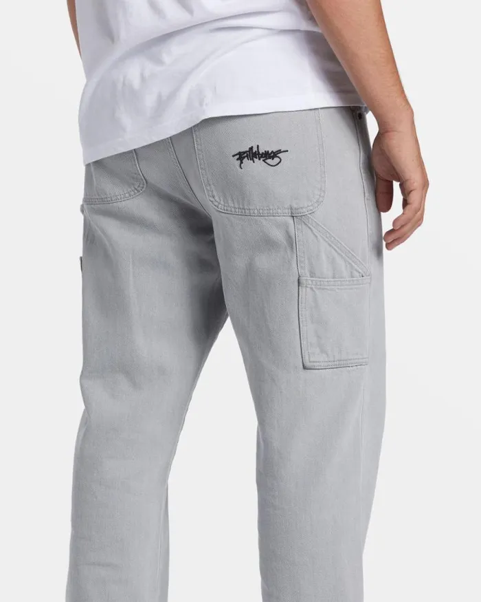 Billabong Jeans and Pants Bad Dog Workwear Jeans Grey 8211 Men