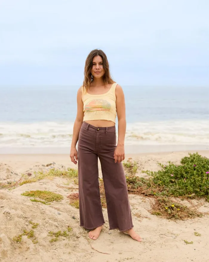 Billabong Jeans and Pants Free Fall HighWaist Pants Kona 8211 Women