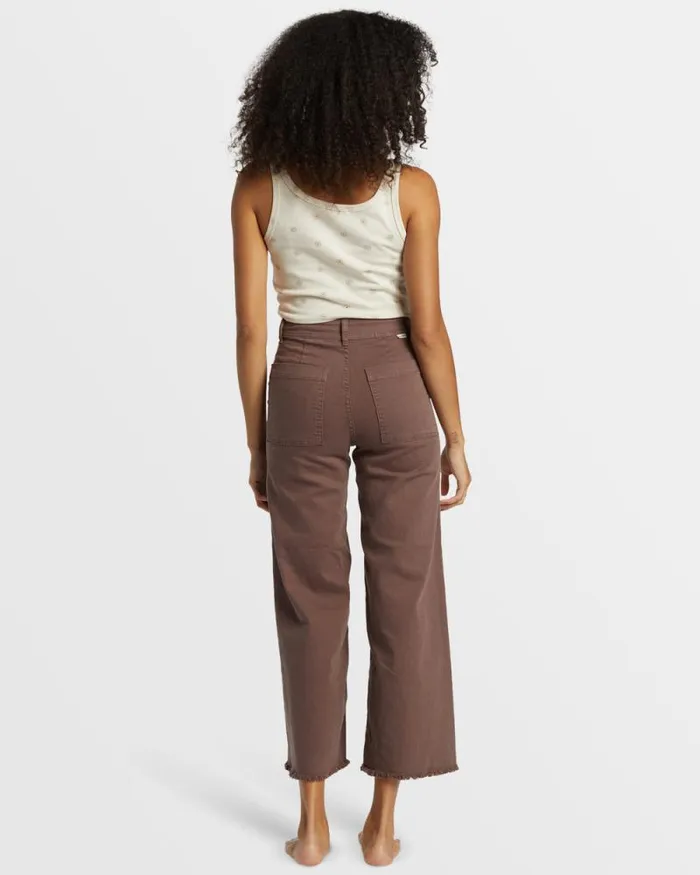 Billabong Jeans and Pants Free Fall HighWaist Pants Kona 8211 Women