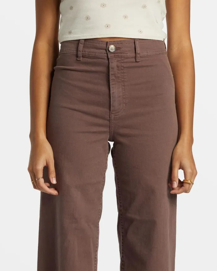 Billabong Jeans and Pants Free Fall HighWaist Pants Kona 8211 Women