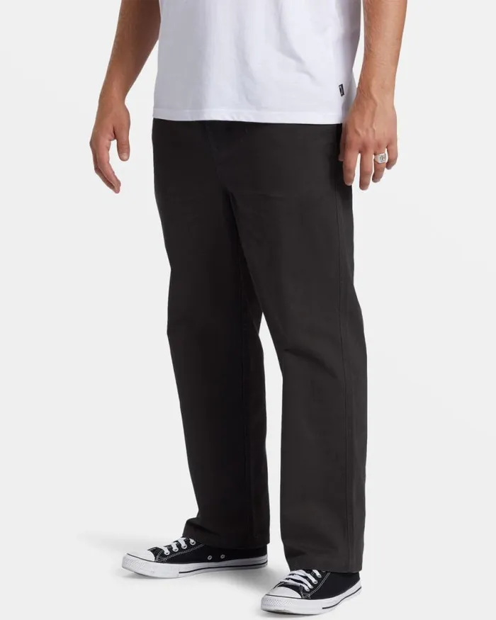 Billabong Jeans and Pants Larry Elastic Waist Pants Raven 8211 Men