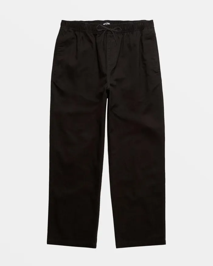 Billabong Jeans and Pants Larry Elastic Waist Pants Raven 8211 Men
