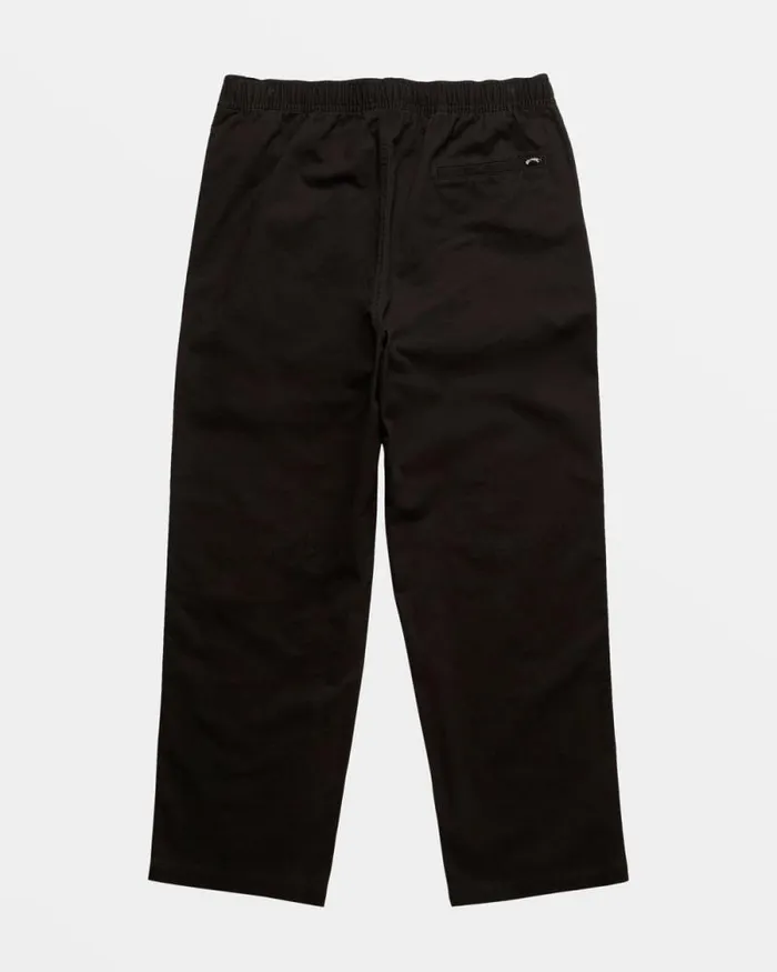Billabong Jeans and Pants Larry Elastic Waist Pants Raven 8211 Men