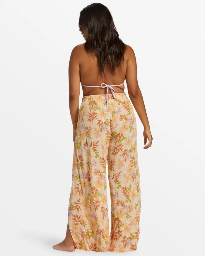 Billabong Jeans and Pants Split Spirit Floral Pants Peach Whip 8211 Women