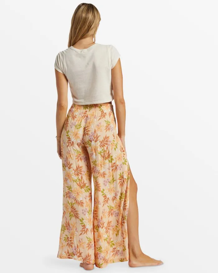 Billabong Jeans and Pants Split Spirit Floral Pants Peach Whip 8211 Women