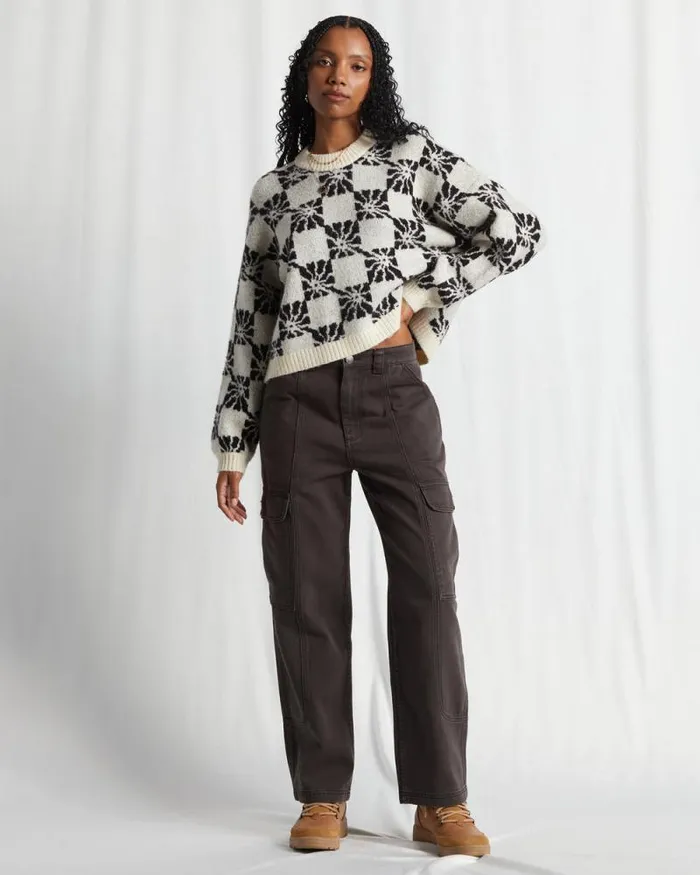 Billabong Jeans and Pants Wall To Wall Denim Cargo Pants Black Sands 8211 Women
