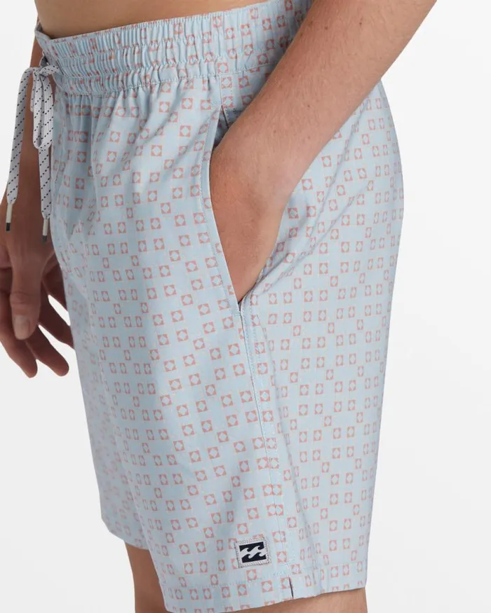 Billabong Layback Boardshorts Sundays Layback 17034 Swim Trunks Ash Blue 8211 Men