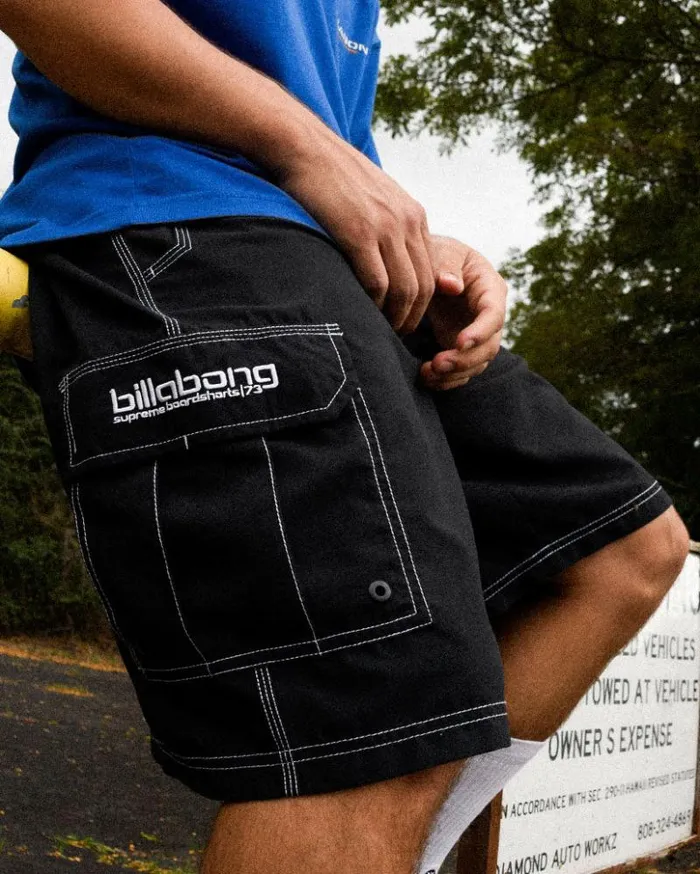 Billabong Layback Boardshorts Throw On Layback 21034 Swim Trunks Black 8211 Men