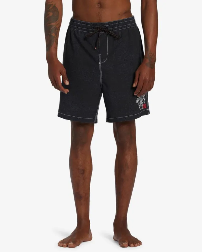 Billabong Long Length 18034 8211 21034 Riot Layback 185034 Swim Trunks Stealth 8211 Men