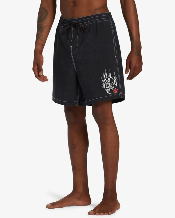 Billabong Long Length 18034 8211 21034 Riot Layback 185034 Swim Trunks Stealth 8211 Men