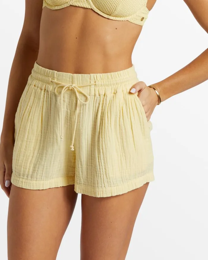 Billabong Matching Sets Day Tripper Shorts Mellow Yellow 8211 Women
