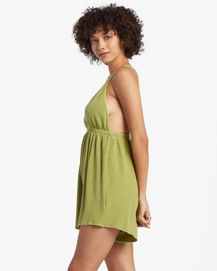 Billabong Rompers and Jumpsuits On Vacay Romper Cover Up Palm Green 8211 Women