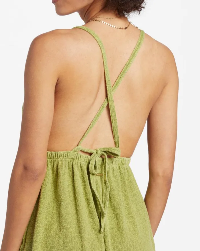 Billabong Rompers and Jumpsuits On Vacay Romper Cover Up Palm Green 8211 Women