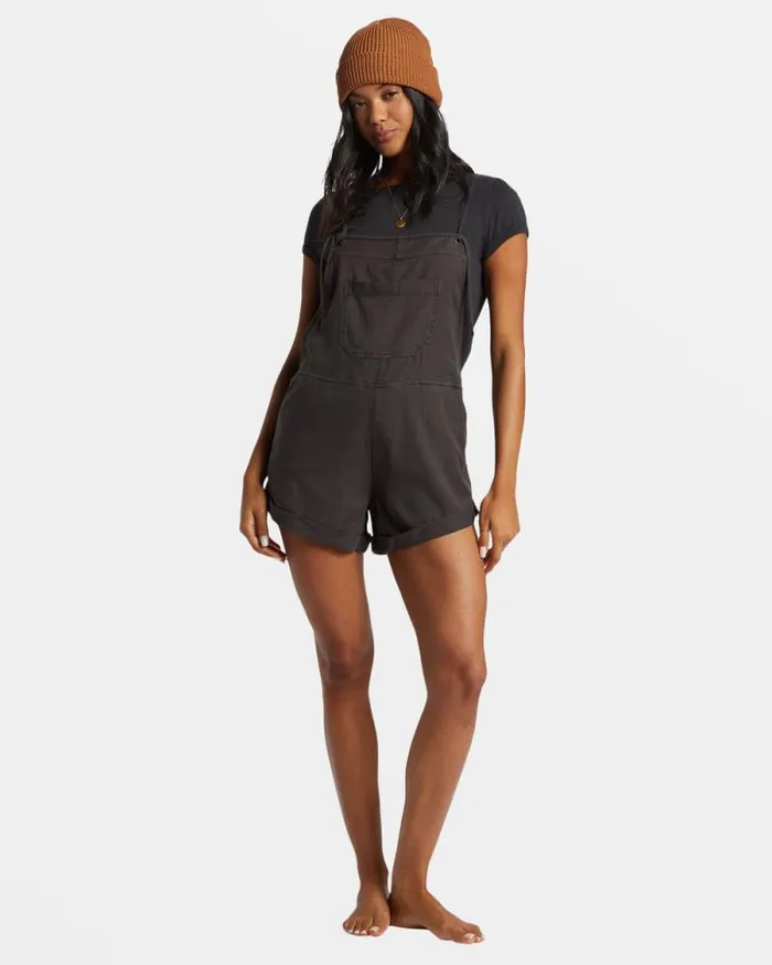 Billabong Rompers and Jumpsuits Wild Pursuit Romper Off Black 8211 Women
