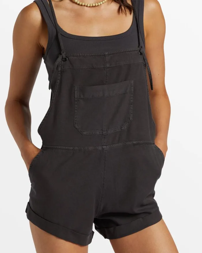 Billabong Rompers and Jumpsuits Wild Pursuit Romper Off Black 8211 Women