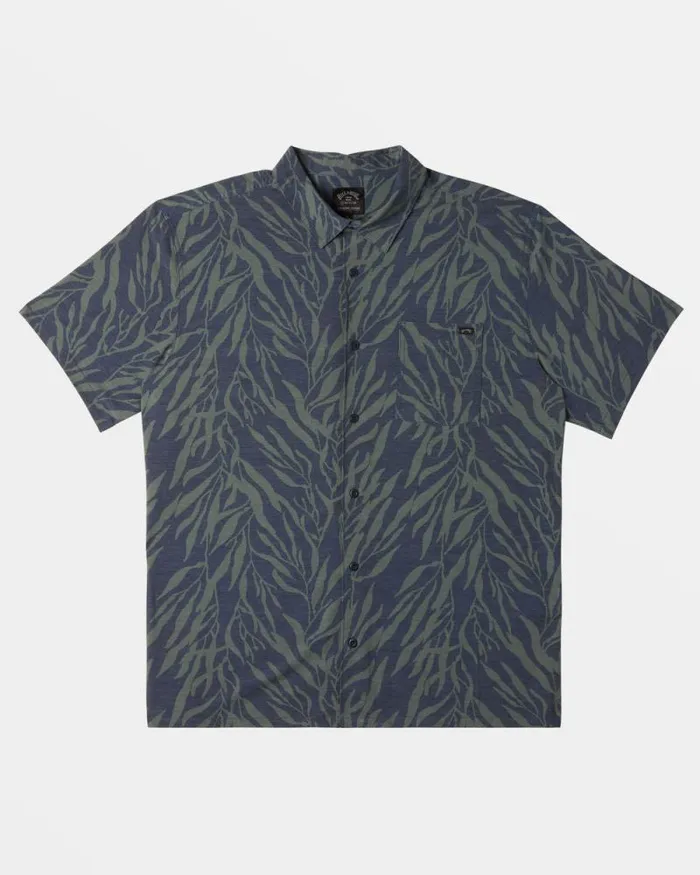 Billabong Shirts ADiv Surftrek Trail Short Sleeve Shirt Dusty Navy 8211 Men Billabong Shirts ADiv Surftrek Trail Short Sleeve Shirt Dusty Navy 8211 Men