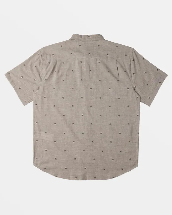 Billabong Shirts All Day Jacquard Short Sleeve Shirt Alloy 8211 Men