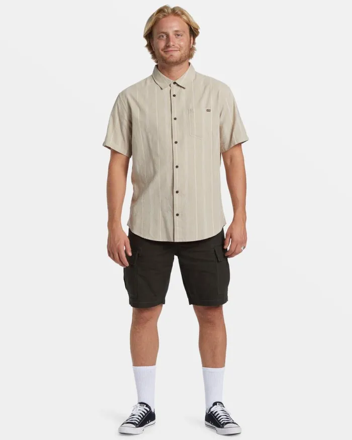Billabong Shirts All Day Stripe Short Sleeve Shirt Chino 8211 Men Billabong Shirts All Day Stripe Short Sleeve Shirt Chino 8211 Men