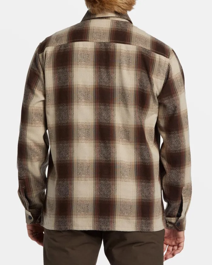 Billabong Shirts Lodge Long Sleeve Flannel Shirt Java 8211 Men Billabong Shirts Lodge Long Sleeve Flannel Shirt Java 8211 Men