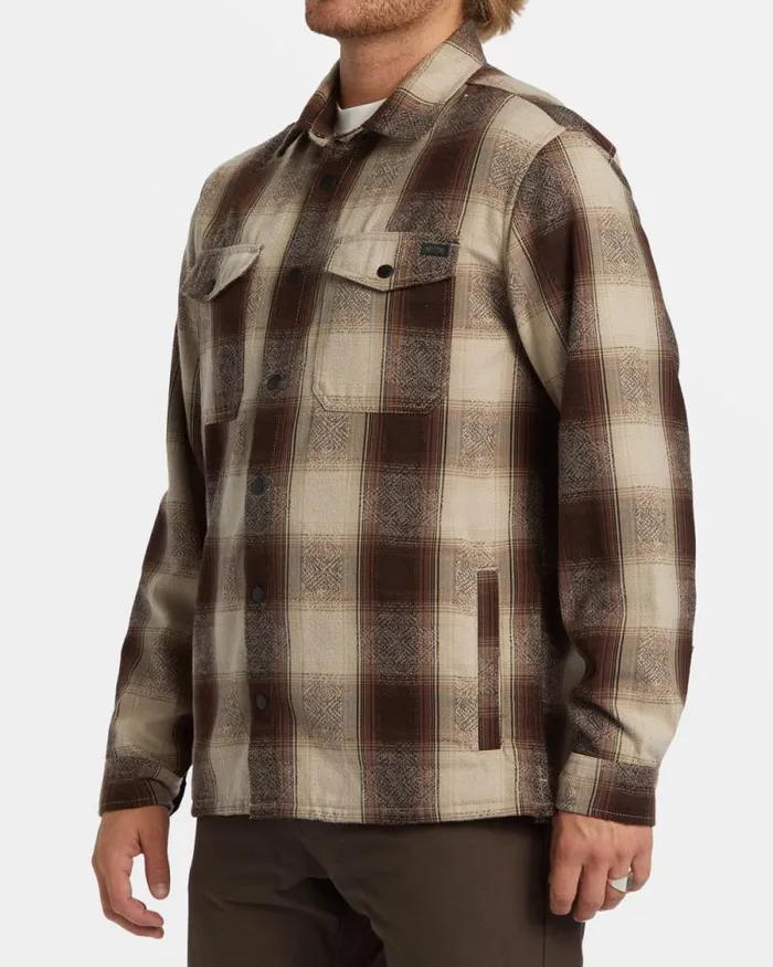 Billabong Shirts Lodge Long Sleeve Flannel Shirt Java 8211 Men Billabong Shirts Lodge Long Sleeve Flannel Shirt Java 8211 Men