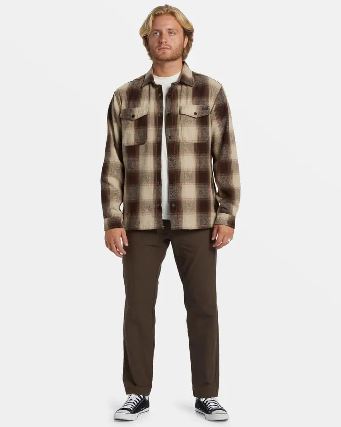 Billabong Shirts Lodge Long Sleeve Flannel Shirt Java 8211 Men Billabong Shirts Lodge Long Sleeve Flannel Shirt Java 8211 Men