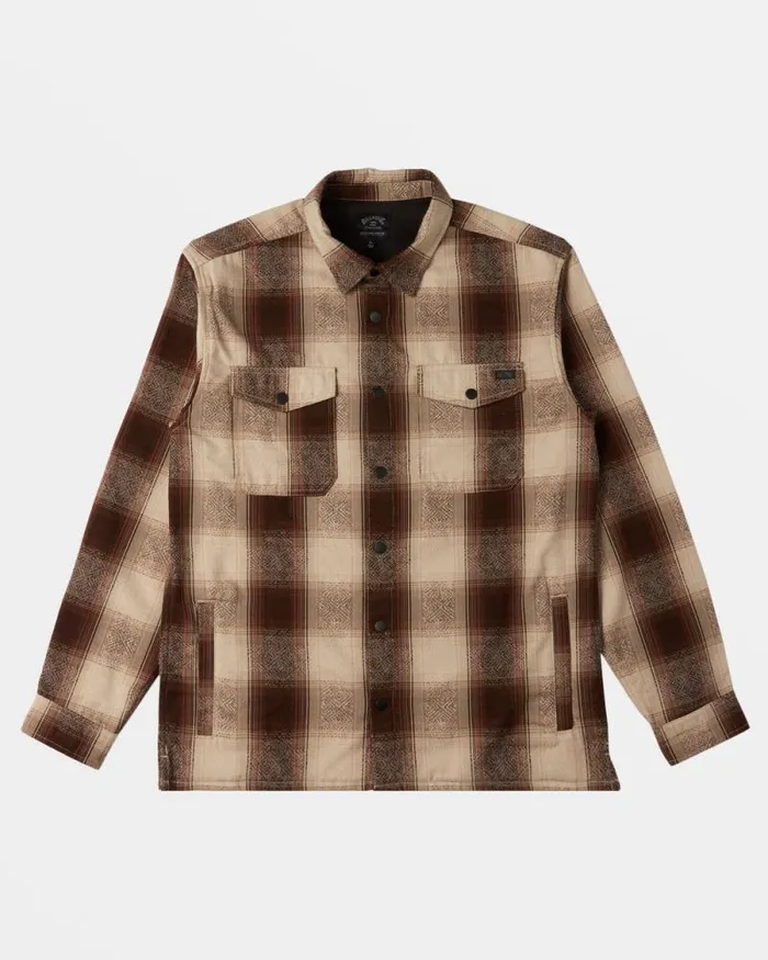 Billabong Shirts Lodge Long Sleeve Flannel Shirt Java 8211 Men Billabong Shirts Lodge Long Sleeve Flannel Shirt Java 8211 Men