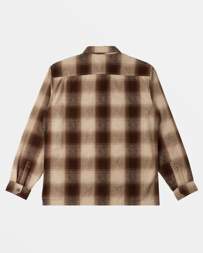 Billabong Shirts Lodge Long Sleeve Flannel Shirt Java 8211 Men Billabong Shirts Lodge Long Sleeve Flannel Shirt Java 8211 Men