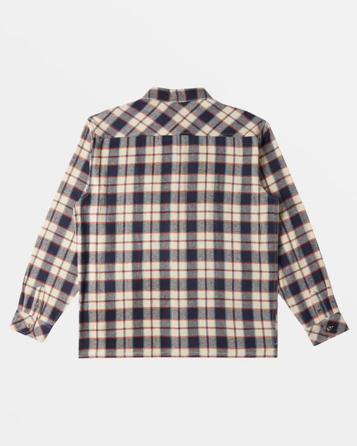 Billabong Shirts Offshore Long Sleeve Flannel Shirt Dusty Navy 8211 Men